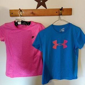 Bundled  4 Tshirts....3 Under Armour and 1 Fila